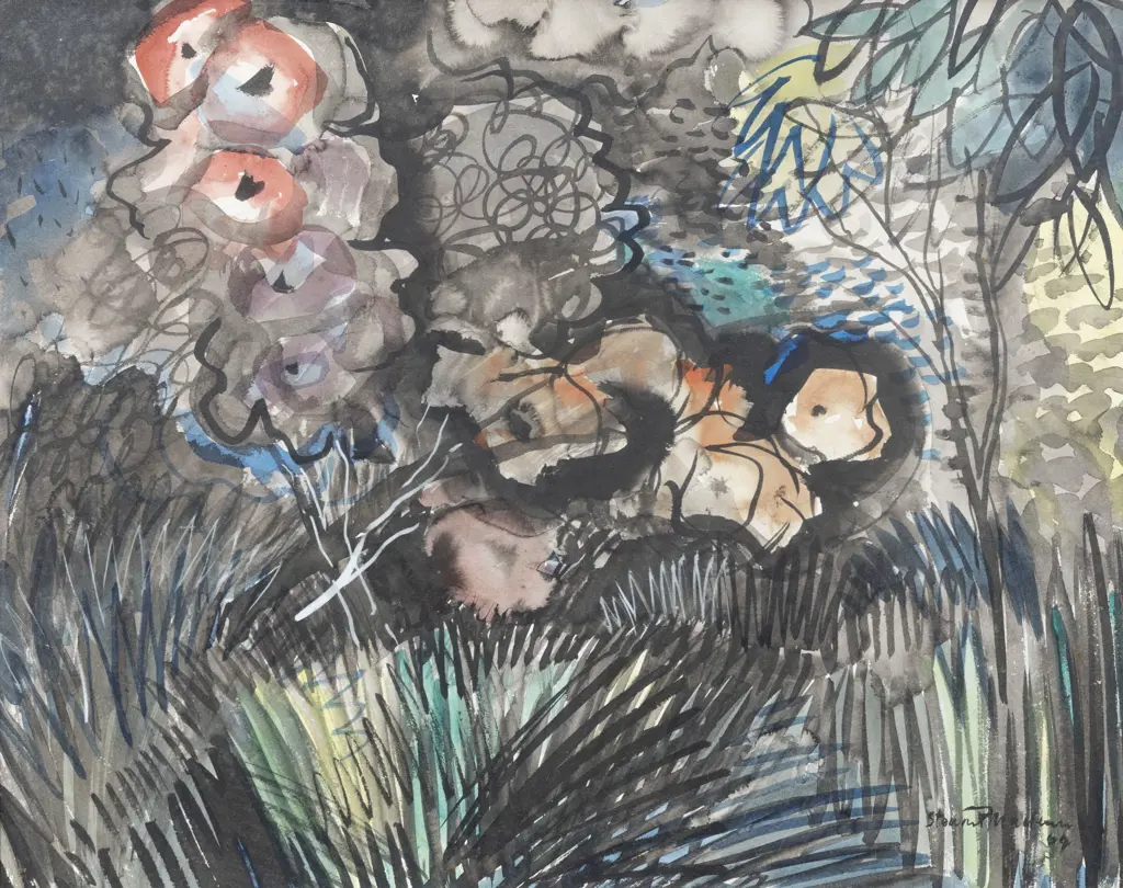 Stewart MacLennan (1903 - 1973) - Untended Garden Image 1++