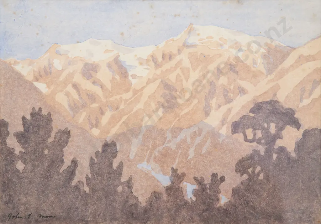 John Lysaght Moore (1897 - 1965) - Franz Josef Glacier Image 1++