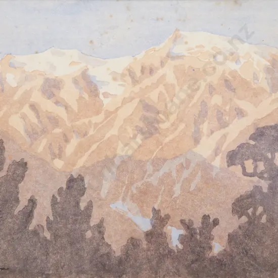 John Lysaght Moore (1897 - 1965) - Franz Josef Glacier