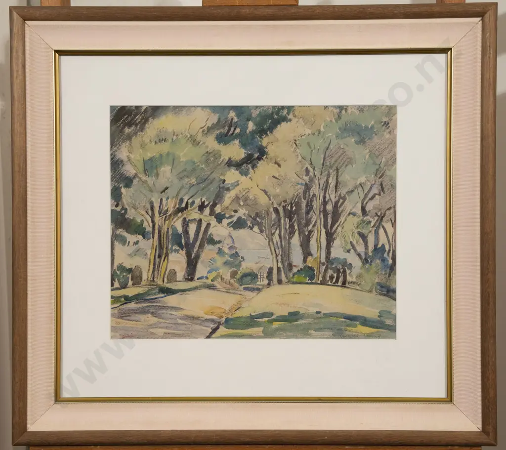 Angus Gray (1906 - 1983) - View Through the Trees Image 1++