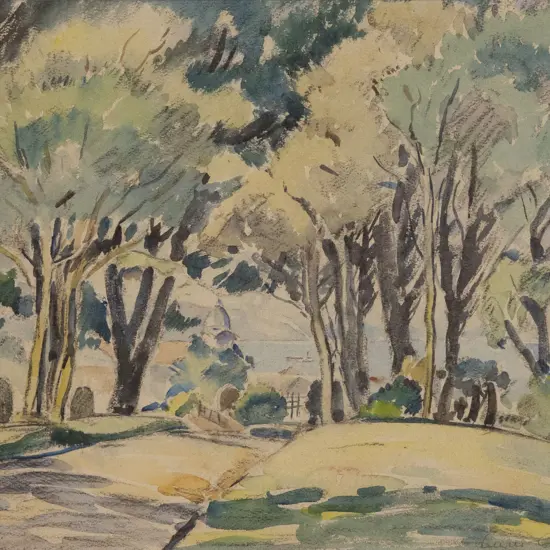 Angus Gray (1906 - 1983) - View Through the Trees