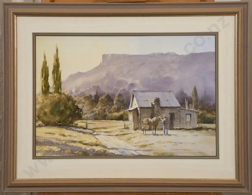 Garrick Tremain (b 1941) - Saddling Up Image 1++