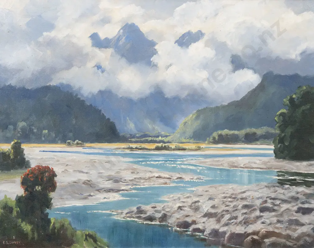 E B Lattey (1899 - 1986) - Cloudy Morning Image 1++