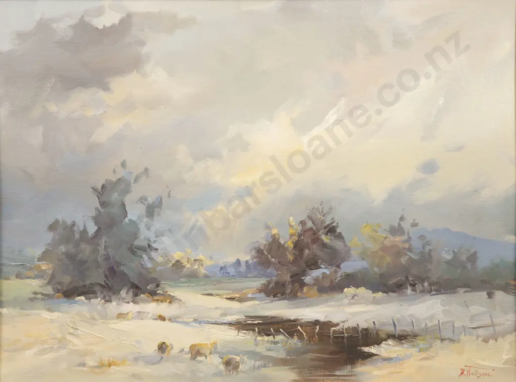Don Neilson (1924 - 2013) - Rural Scene Image 1++