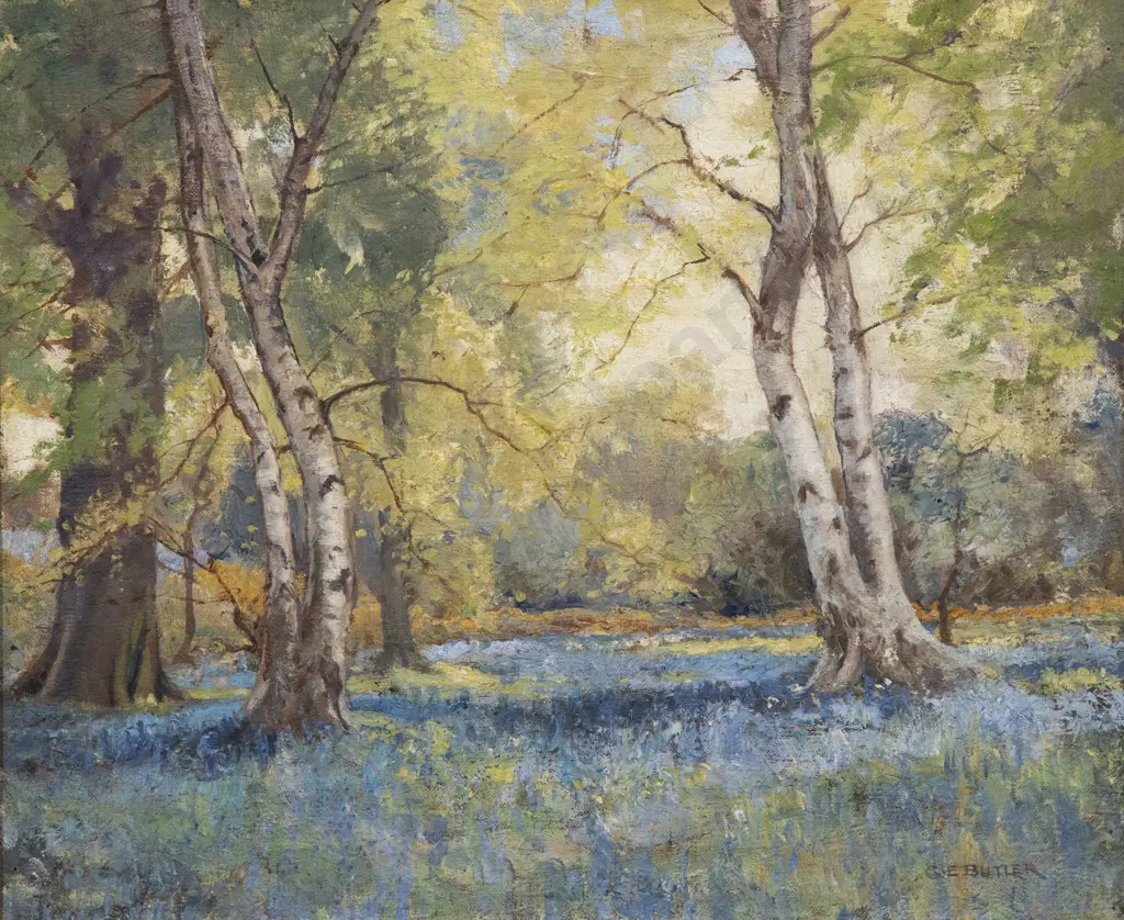George Edmund Butler (1870 - 1936) - Bluebells Image 1++