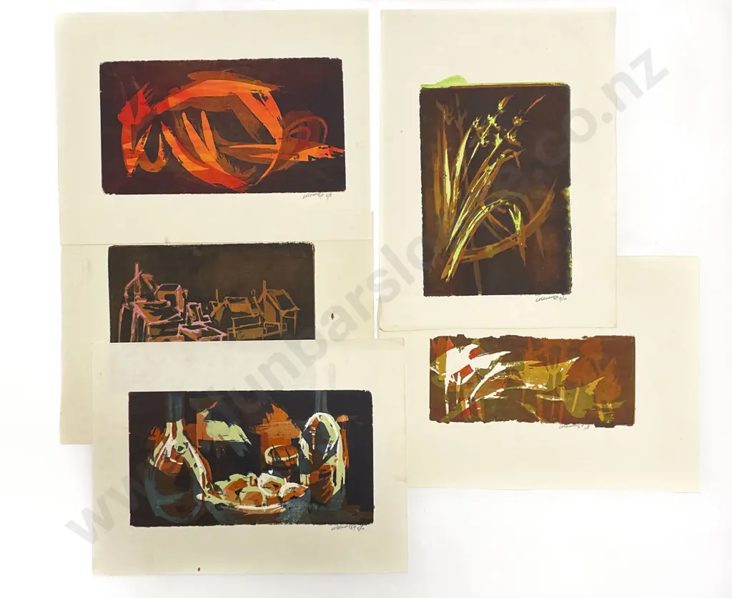 Les Finch (1940 - 2020) - Five Assorted Screenprints (Unframed) Image 1++