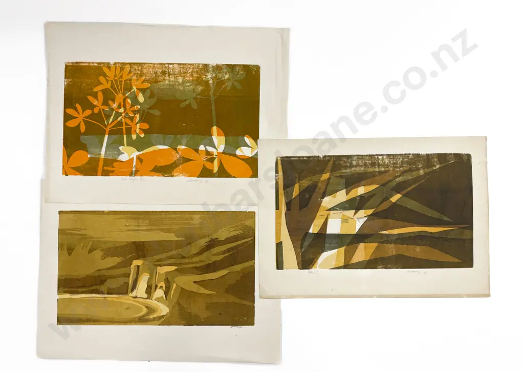 Les Finch (1940 - 2020) - Three Assorted Screenprints (Unframed) Image 1++