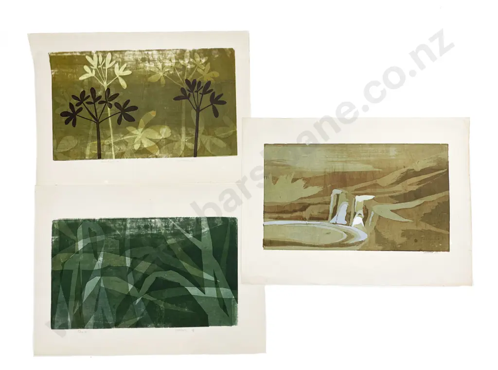 Les Finch (1940 - 2020) - Three Assorted Screenprints (Unframed) Image 1++