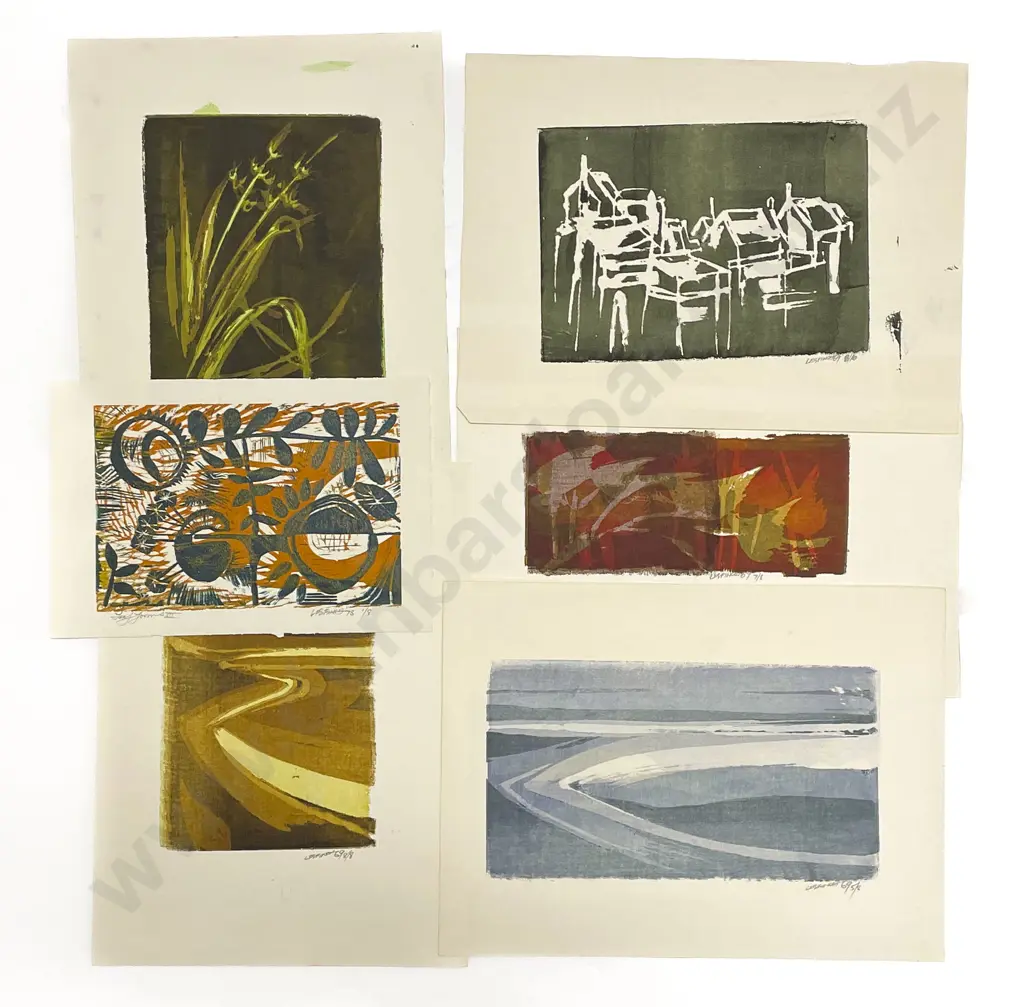 Les Finch (1940 - 2020) - Six Assorted Screenprints (Unframed) Image 1++