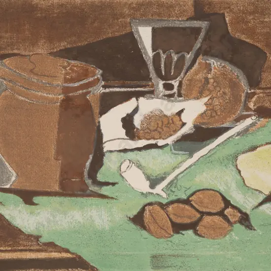After Georges Braque (1882 - 1963) - Still Life With Melon & Pipe