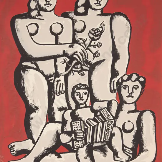 After Fernand Léger (1881 - 1955) - L'Enfant A L'Accordion (unframed)
