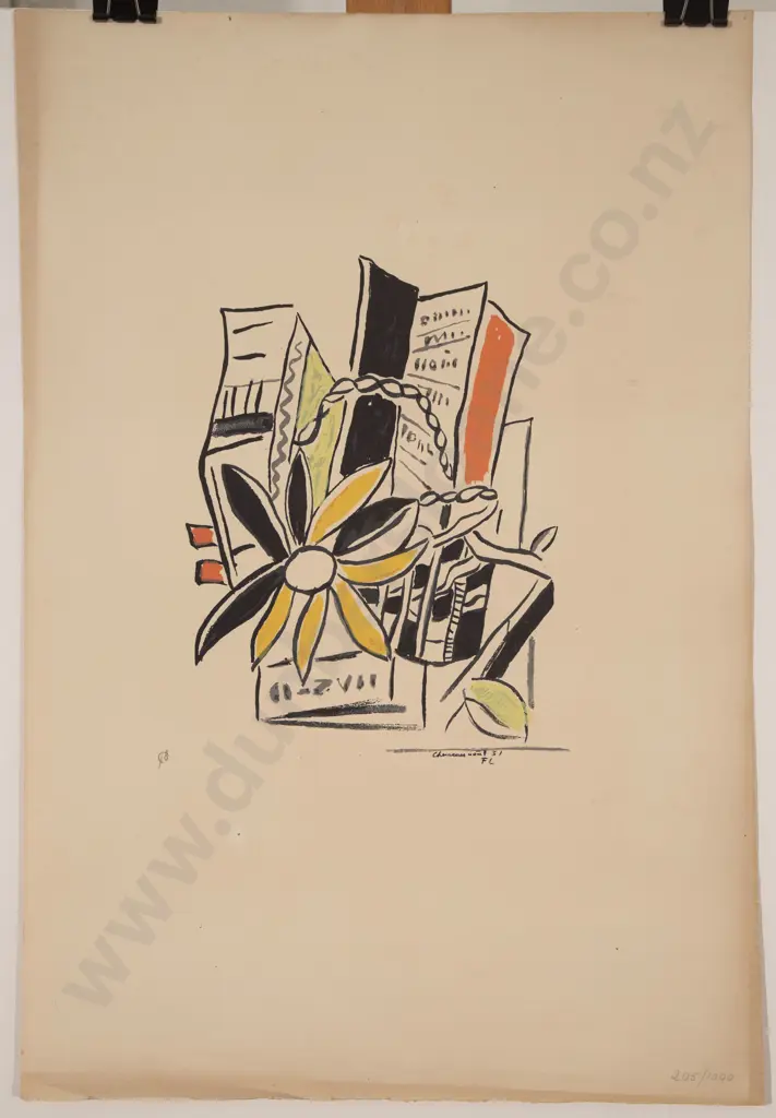 After Fernand Léger (1881 - 1955) - Chevreuse Août (unframed) Image 1++