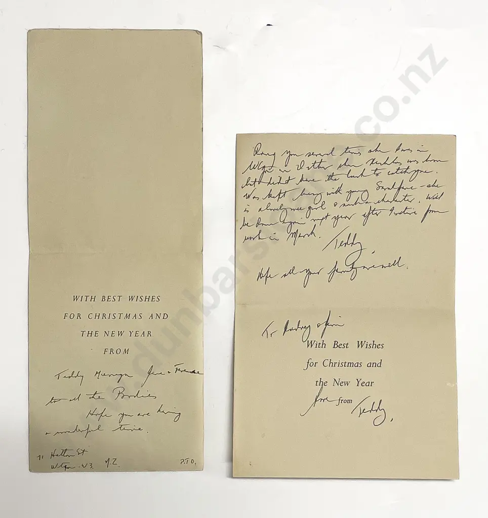 Two Mervyn Taylor Christmas Cards Image 1++