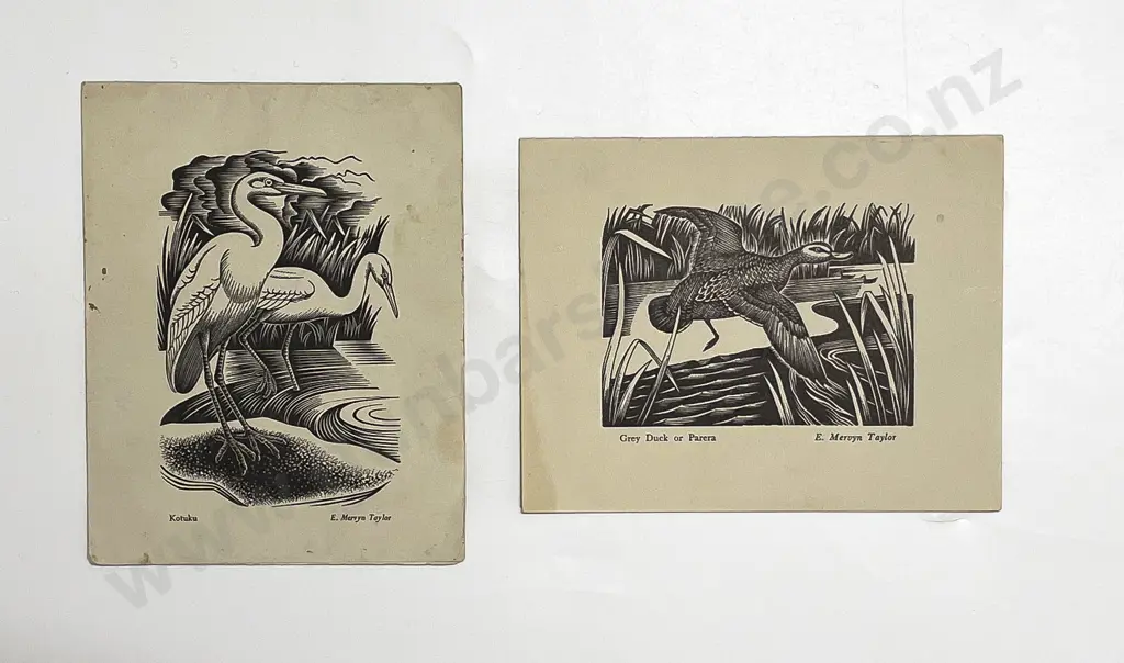Two Mervyn Taylor Christmas Cards Image 1++