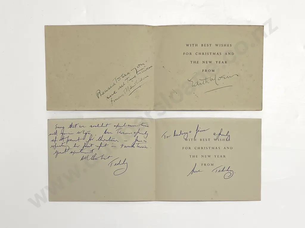 Two Mervyn Taylor Christmas Cards Image 1++