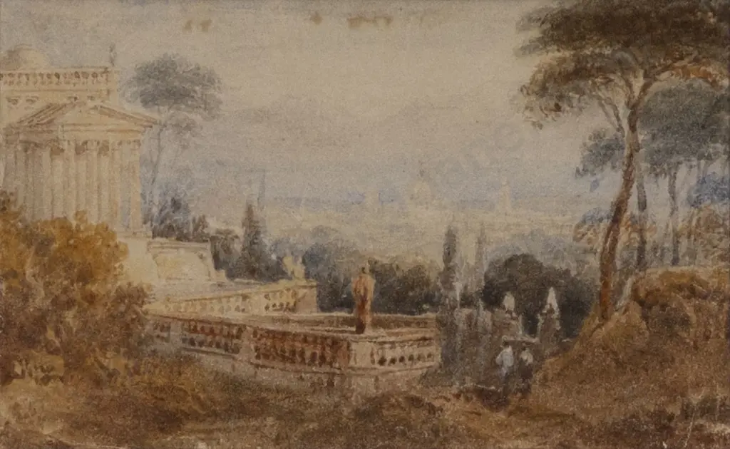 Attributed J M W Turner (British 1775 - 1851) - Classical Landscape Image 1++
