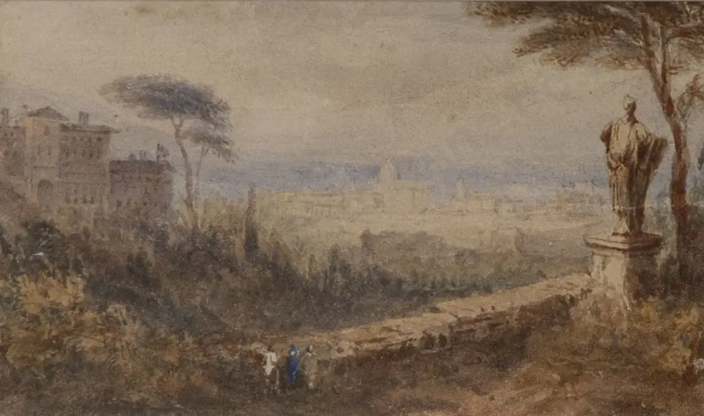 Attributed J M W Turner (British 1775 - 1851) - Classical Landscape Image 1++