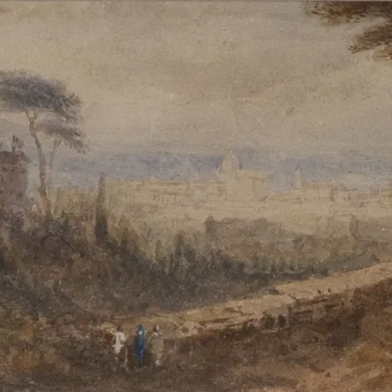 Attributed J M W Turner (British 1775 - 1851) - Classical Landscape