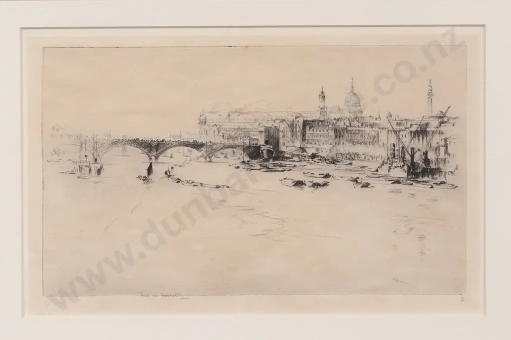 Frederick Arthur Farrell (Scottish 1882 - 1935) - Westminster Bridge & Other Image 1++