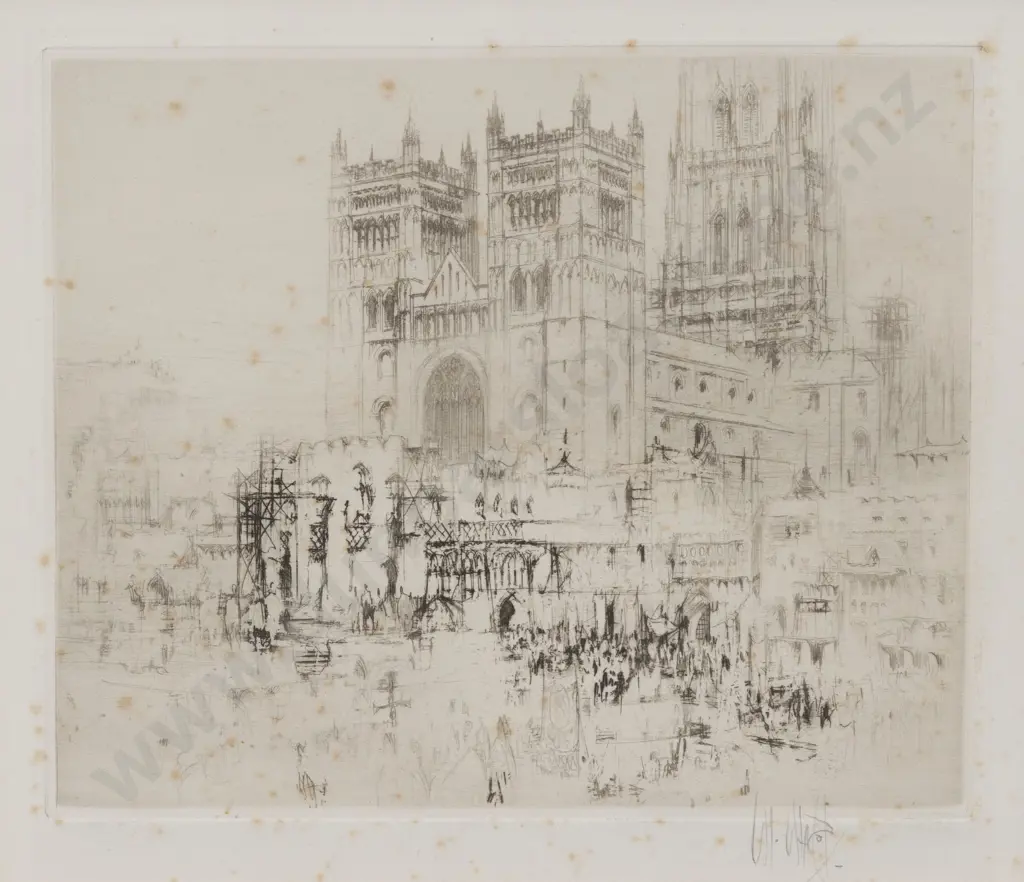 Frederick Arthur Farrell (Scottish 1882 - 1935) - Westminster Bridge & Other Image 1++