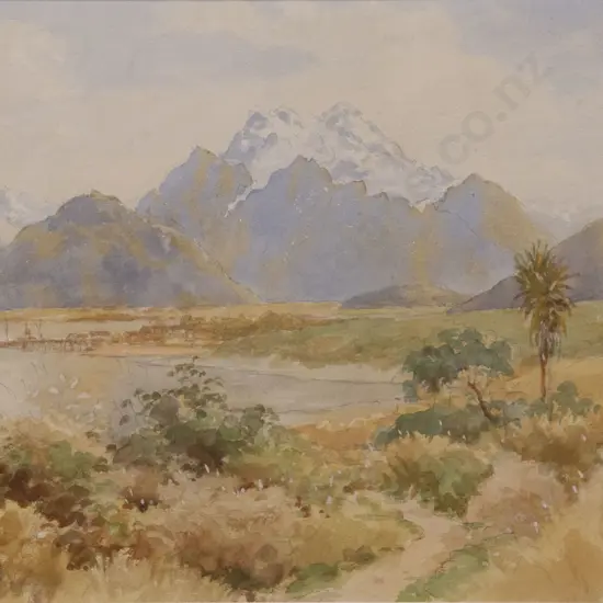 Charles Henry Howorth (1856 - 1945) - Mt Earnslaw from Glenorchy