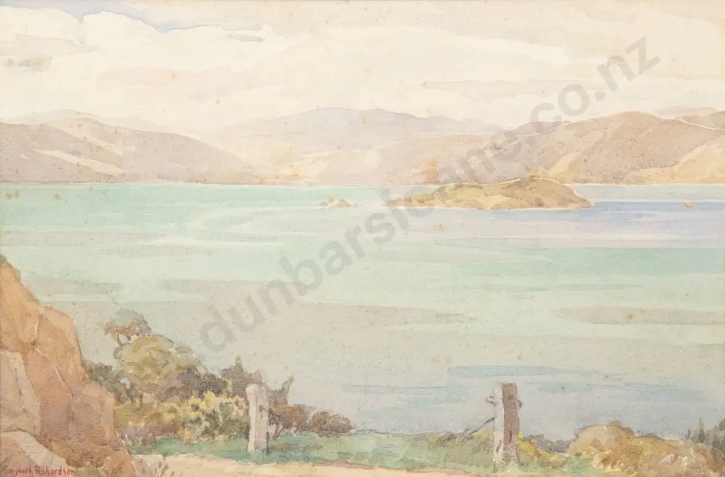 Gwyneth Richardson (1896 - 1980) - Wellington Harbour Image 1++