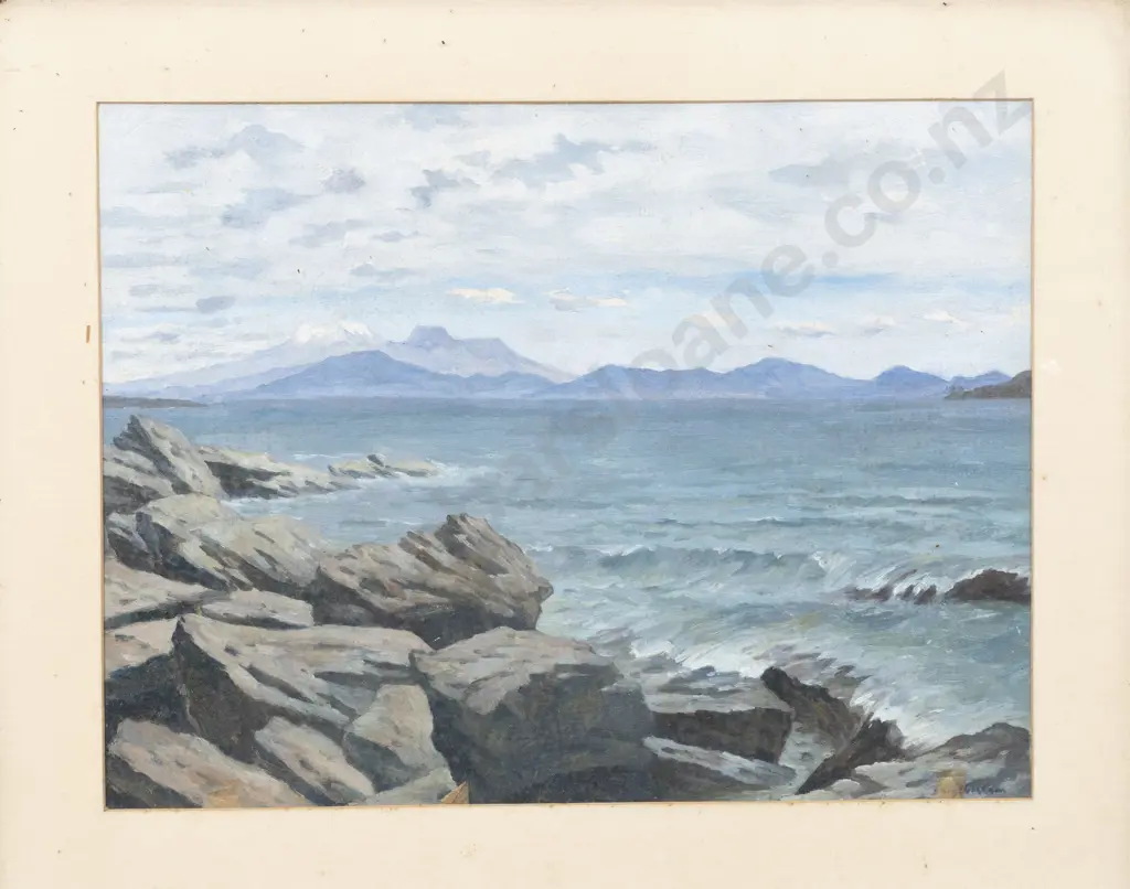 Allan Barns-Graham (1906 - 2006) - Seascape (a/f) Image 1++