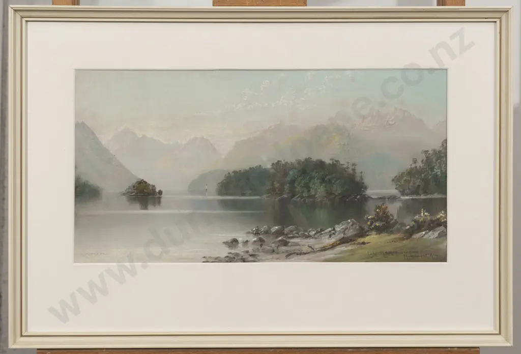Laurence William Wilson (1850 - 1912) - Lake Manapouri from Monument Arm Image 1++