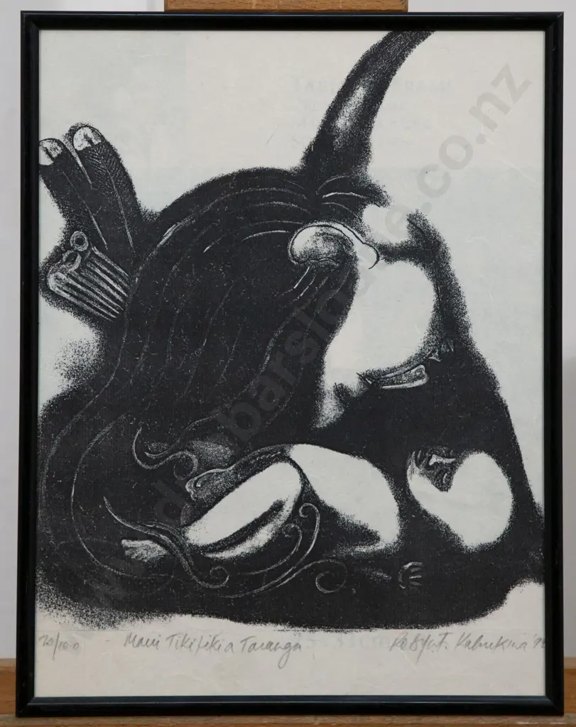 Robyn Kahukiwa (1938 - 2025) - Maui Tikitiki a Taranga (a/f) Image 1++