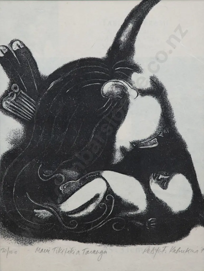 Robyn Kahukiwa (1938 - 2025) - Maui Tikitiki a Taranga (a/f) Image 1++