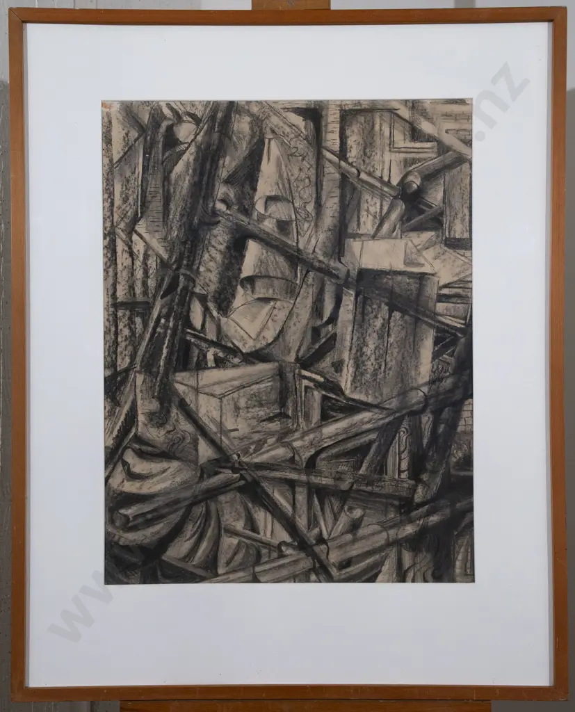 Janet Paul (1919 - 2004) - Cubist Drawing Image 1++