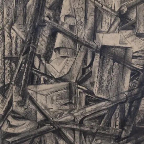 Janet Paul (1919 - 2004) - Cubist Drawing