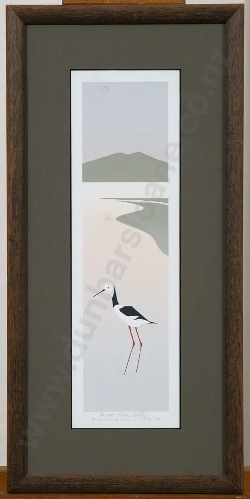 Malcolm Warr (b 1939) - Pied Stilt Image 1++
