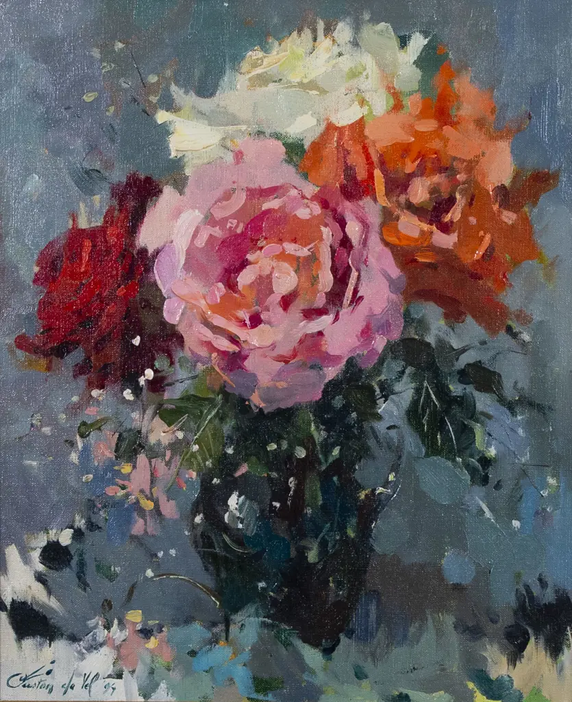 Gaston De Vel (1924 - 2010) - 4 Roses Image 1++