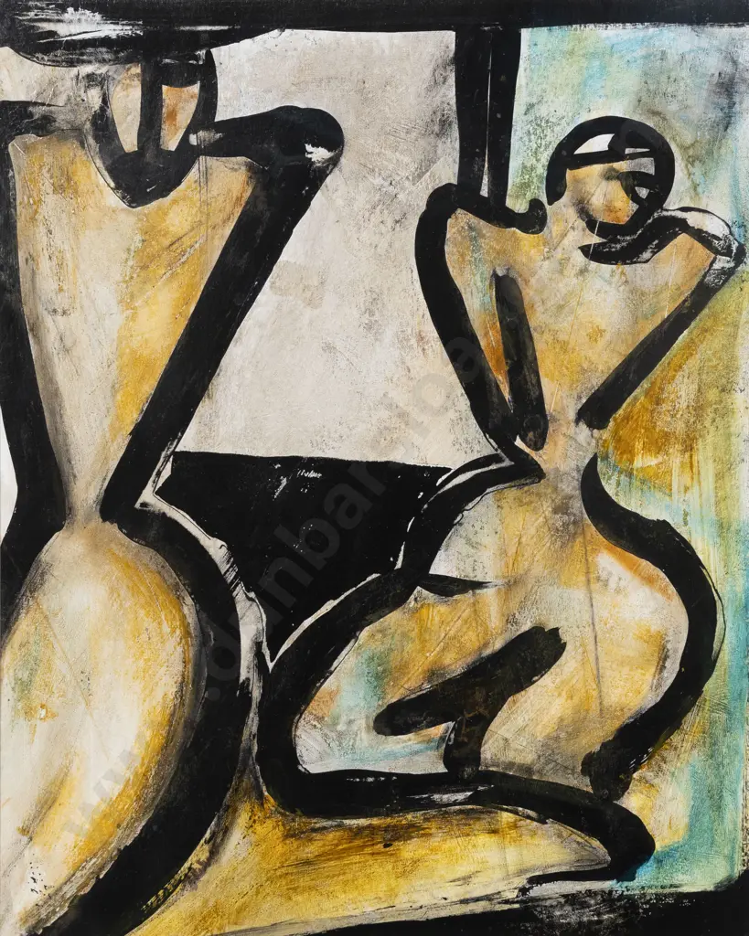Des Robertshaw (b 1955) - Figure Study Image 1++