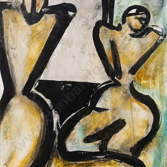 Des Robertshaw (b 1955) - Figure Study