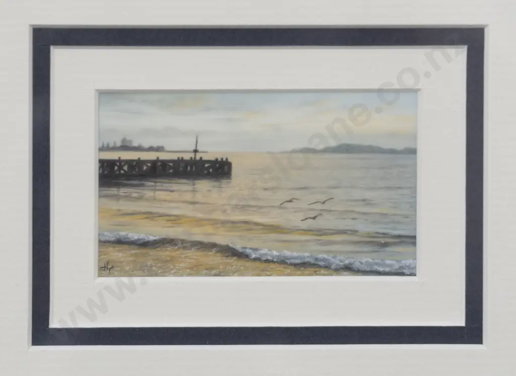 Hilary Tipping - Wharf Moods II - Days Bay Image 1++