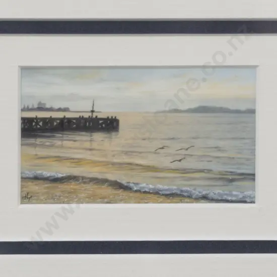 Hilary Tipping - Wharf Moods II - Days Bay