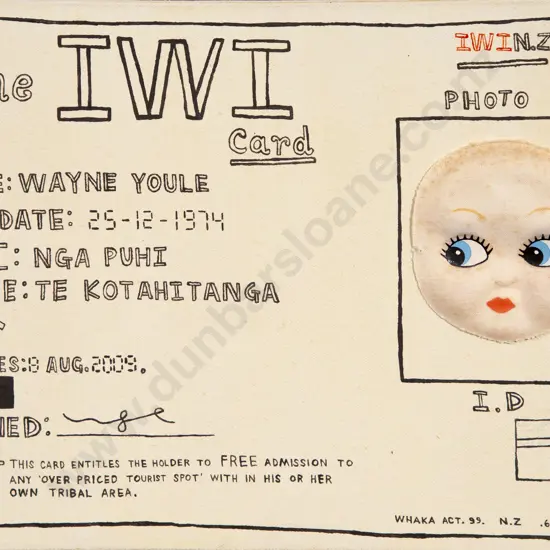 Wayne Youle (b 1974) - Iwi Card