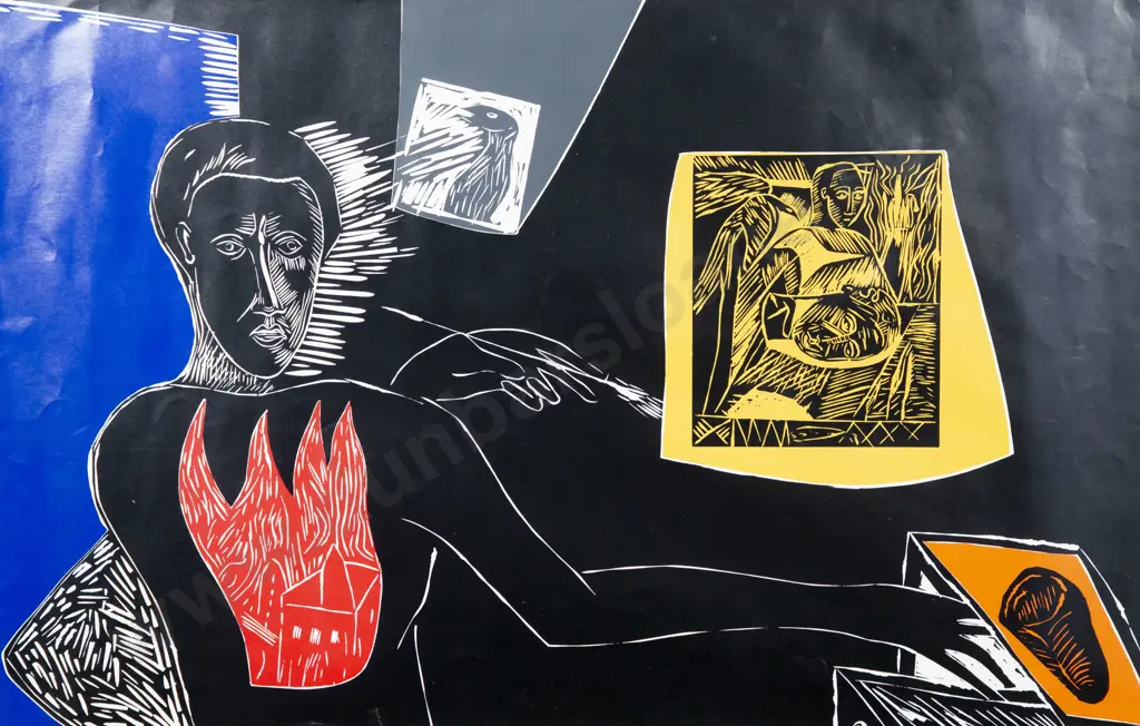 Mimmo Paladino (Italian b 1948) - Exhibition Poster Image 1++