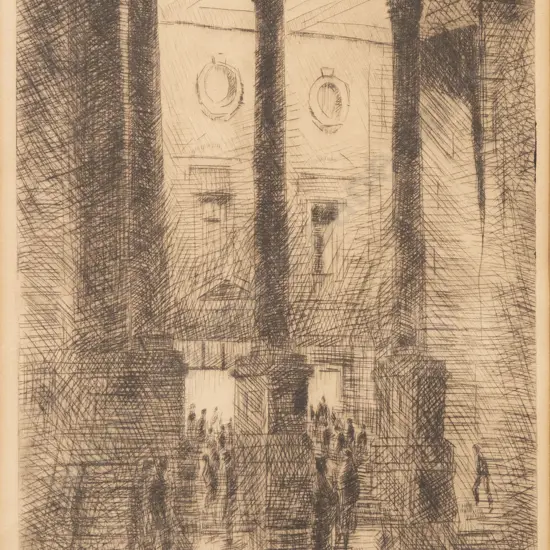 Thomas Arthur McCormack (1883 - 1973) - Night - Town Hall - Wellington