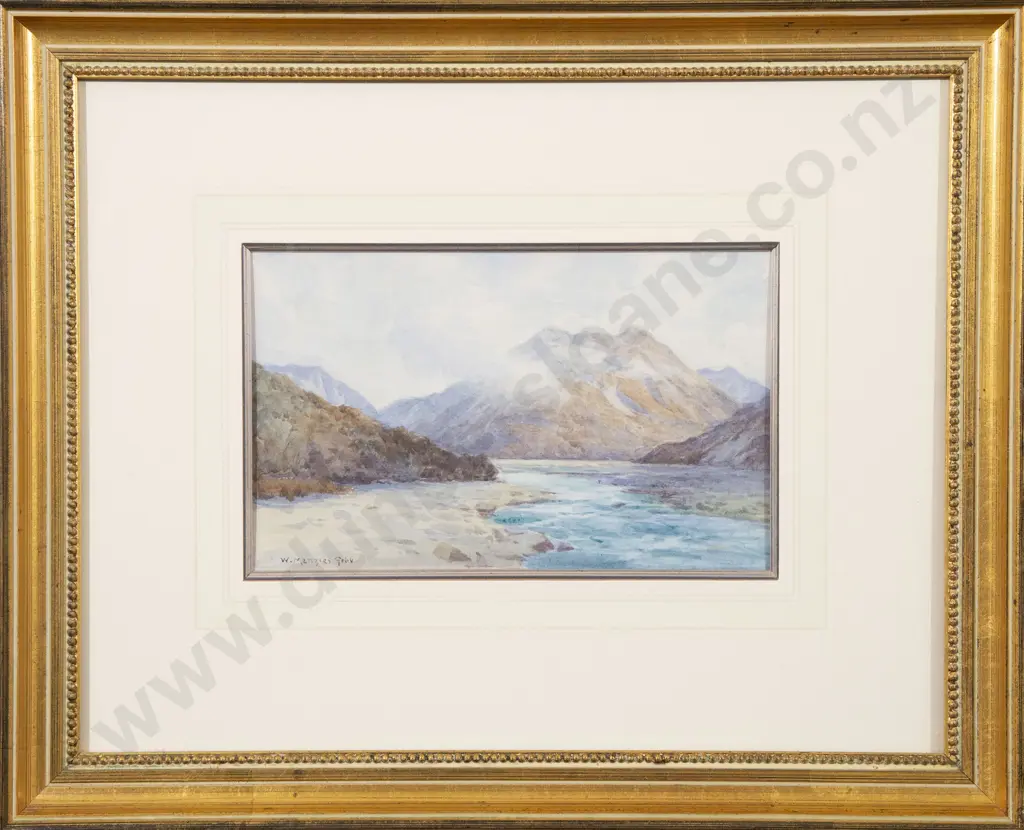 William Menzies Gibb (1859 - 1931) - Otira River Image 1++