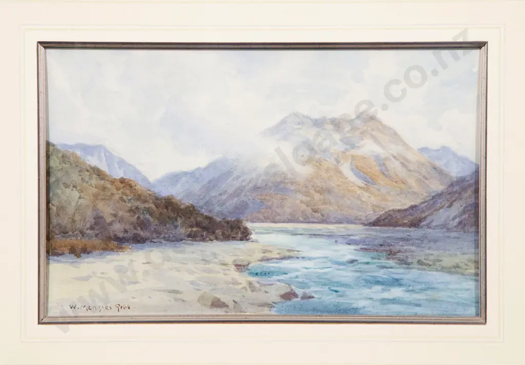 William Menzies Gibb (1859 - 1931) - Otira River Image 1++