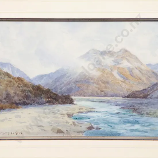 William Menzies Gibb (1859 - 1931) - Otira River