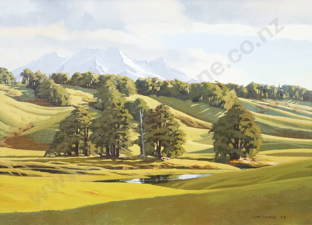 John Rundle (1933 - 2014) - Mt Ruapehu Image 1++