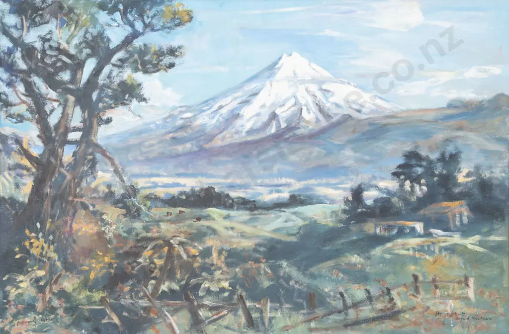 Bernard Aris (1887 - 1977) - Mt Egmont Image 1++