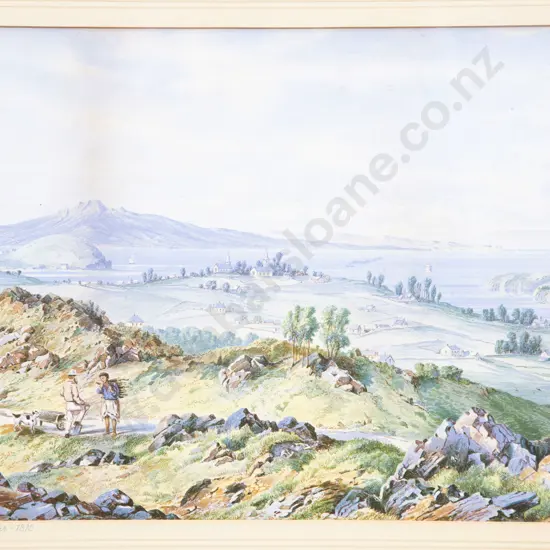 After Charles Decimus Barraud (1822 - 1897) - Auckland Harbour - 1875