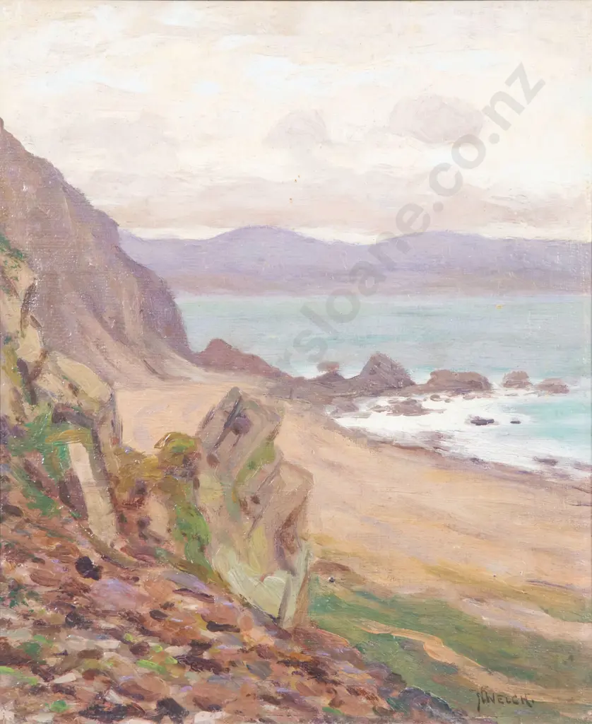 Nugent Welch (1881-1970) - Coastal Landscape Image 1++