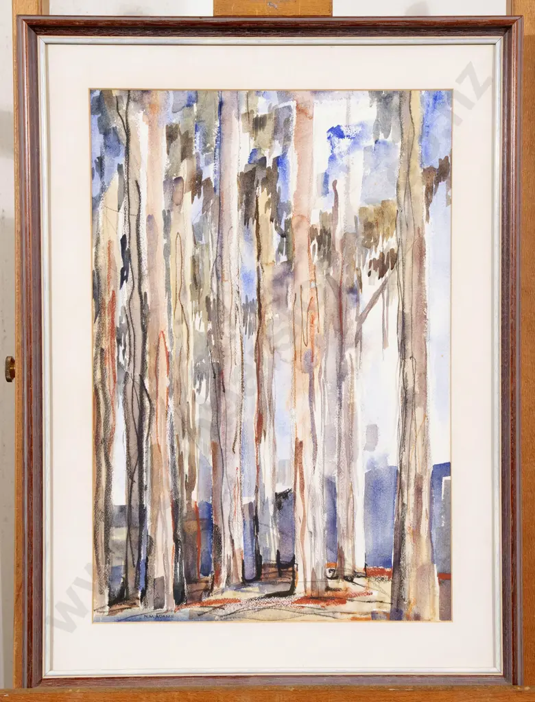 Nancy M Adams  (1926 - 2007) -  Eucalyptus Trees Image 1++