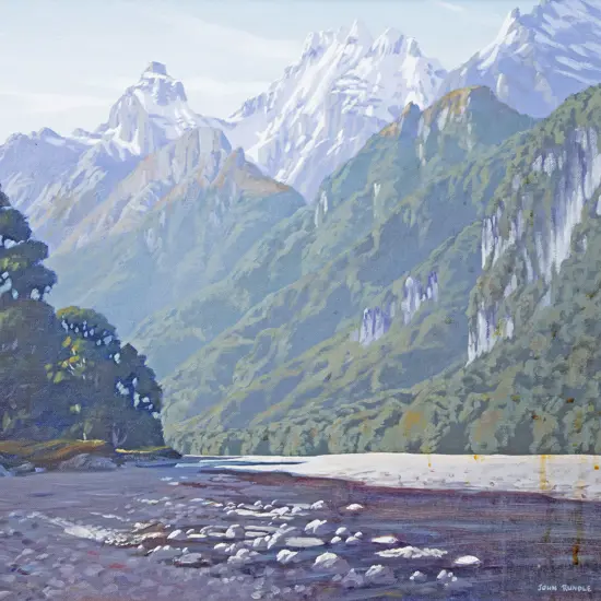 John Rundle (1933 - 2014) - Mt Earnslaw from the Dart Valley
